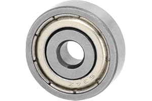 WANROMJUN 10 pièces 634-ZZ/635-ZZ/636-ZZ roulements, double roulement à billes miniature scellé en métal, roulement à billes de roue de poulie à gorge profonde(634-ZZ)