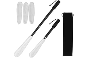 EIDOCT Spazzola per la pulizia delle dita dei piedi, strumento regolabile per lavare le dita dei piedi, senza piegare, con 3 panni riutilizzabili, adatta per anziani e disabili