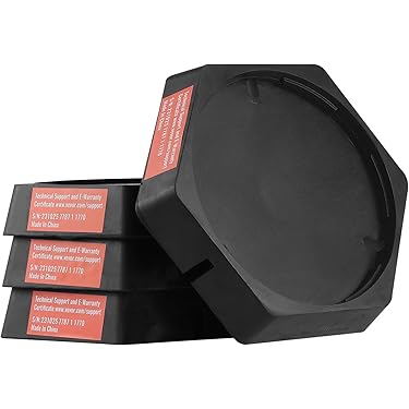 Cunei Per Freni Di Rimorchio E Camper - 2 Pezzi In Plastica Nera, Con Manico, Antiscivolamento - Foto 2