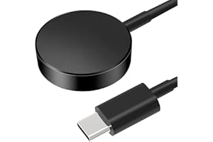 AUSTUO Upgrade Aluminum Alloy Case Charger Compatible with Samsung Galaxy Watch 6 Classicc/6/5/5 Pro Charger, Charging Dock with, USB C Wireless Charging Cable-3.3FT/1M