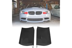 JESTOP Lot de 2 pelles d'entrée d'air dynamiques en aluminium,Couvercle d'aspiration décoratif,Système d'admission d'air froid pour BMW Série 3 E90/91/92/93 316d, 318d, 320d, 325d, 330d, 316i, M3