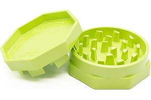 HEMP SAW® - Grinder, Hierbas Molinillo, Apto para lavavajillas, Nueva geometría de corte (verde claro)