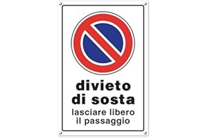 TK THERMALKING Cartello proprietà privata – Cartelli stradali: Divieto di sosta – Lasciare libero il passaggio! - Plastica (20x30 cm) 1 Pezzo