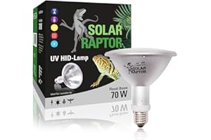 SOLAR RAPTOR HID UV-Strahler, Metalldampflampe, Wärme & UV-Lampe für Terrarien (70 Watt/Flood)