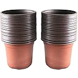 100 Stk 10cm Pflanzentöpfe aus Kunststoff Blumentopf Plastik Anzuchttopf rund zur Anzucht und Aussaat