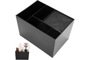 PONGNAS Porta forbici per negozio di barbiere, portaoggetti per parrucchiere, portaoggetti per parrucchiere, porta attrezzi per parrucchiere (6,4 x 4,6 x 4,2 pollici)