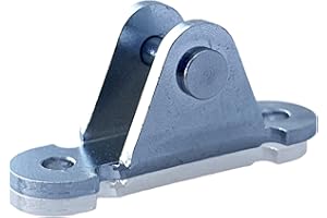 RhedexX® Gas Spring Mounting Parts Bracket Angle Plate for Gas Pressure Damper Gas Springs 71 mm x 19.5 mm Diameter 8 mm Angle Plate 1-8 mm