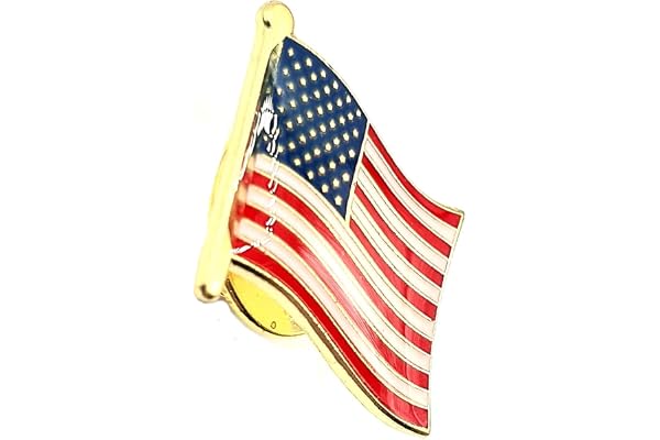 USA United States of America Amerikansk flaggnål i metall, emblem, landsflagga, Metall