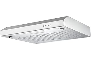 Respekta Sina cappa sottopensile inox/cappa aspirante 50 cm/corpo inox di qualità/funzione aspirazione e espulsione aria / CH500IX-19 / classe efficienza energetica A+ / 53–64 dB