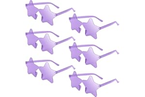 NACHLYNN Rimless Star Shaped Sunglasses Pentagram Glasses Transparent Sunglasses Valentine Day Party Favor