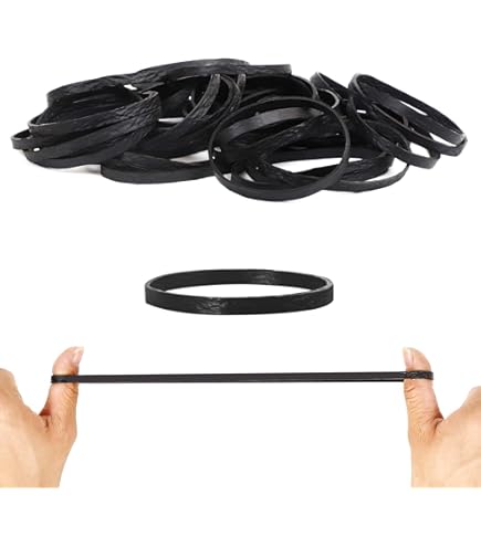Élastiques Caoutchouc Progom - 200mm X 10mm - Rouge - Sac De 1kg (Environ 150 Pièces) - Haute Teneur Latex