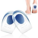 WONKEY - Silikon Topukluk &ndash; Jel Topuk Desteği, Topuk Dikeni ve Plantar Fasiit İ&ccedil;in Şok Emici Topuk Koruyucu, Kadın ve Erkek A