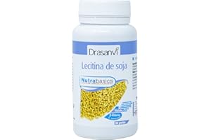 DRASANVI NUTRABASICS LECITINA DE SOJA - Aporte en Colina + Glicerol + Ácidos Grasos + Fosfolípidos - SIN GLUTEN - 90 perlas