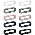 kwmobile Watch Strap Loops for 18mm Smartwatch Strap (Universal) (Set of 10) - TPU and Silicone Replacement Watch Band Loop - Multicolor