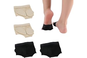 CUHZA 2 Paires Pédilles Danse, String de Pied Danse, Danse Coussin de Pieds，Protection Pied Pedilles Danse Femme Enfant (M)