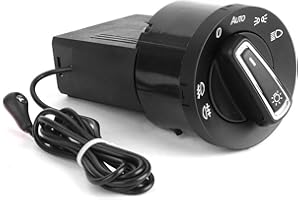 FYDUN Akozon Head Lamp Switch Knob Auto Headlight Lamp Control Switch Light Sensor Module OE: 1C0941531 3BD941531 3BD941531A for MK4 B5 9N / 9N3 New Beetle
