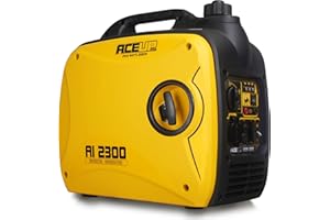 Generatore di Corrente 2000W, Aceup Energy Inverter Generator Portatile,Silenziato Gruppo Elettrogeno Emergenza con Prese AC/DC/USB Leggero per Campeggio, all'aperto