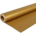 Clairefontaine - Ref 195775C - Recycled Coloured Kraft Paper Roll (Single Roll) - 70cm Width x 10m Length, Deep-Dyed Lined Kraft Paper, PEFC Approved - Gold Colour