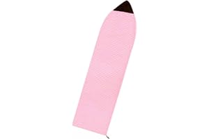 51buyoutgo Surfboard Sock Cover per tavola da surf, ad asciugatura rapida, con chiusura a coulisse e protezione per il naso imbottita, accessori da surf