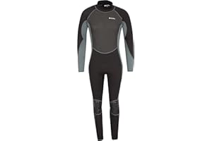 Mountain Warehouse Mountain Warehouse Mens Full Length Neoprene 2.5mm Wetsuit - Back Zip, Adjustable Neck Closure - For Spring Summer Swimming and Surfing