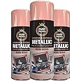 Classic Signature - 3 x Metallic Rose Gold Spray Paint 400ml Multi-Purpose Use, Spray for Metal and Wooden Furniture, Ornaments, Decorative Items and Much More for Interior & Exterior