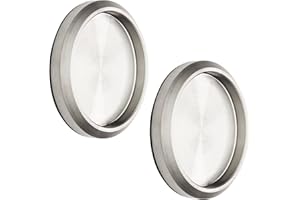 ‎SOTECH SOTECH 2 Stück Schiebetürgriffe MILA Griff-Ø: 58 mm selbstklebend mit 3M Klebepad Möbelgriffe echt Edelstahl Griffmuschel für Glas-Türen & Zimmertüren Muschelgriffe zum Aufkleben Glastürgriffe