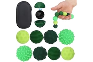 Realjoy 8 magnetycznych zabawek fidget Toys, kulki magnetyczne, kulki antystresowe, piłki sensoryczne z silikonowym etui, kulki magnetyczne dla dzieci i dorosłych, zabawki antystresowe i lękowe