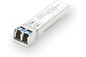 DIGITUS Módulo SFP+ universal - 10 Gbit/s - Mini GBIC - para cable de fibra óptica multimodo - LC dúplex - longitud de onda de 850 nm - alcance de 300 m - Plug & Play