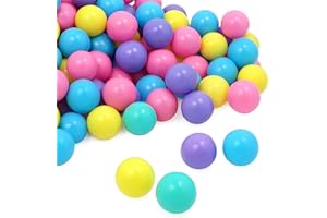 ‎LITTLETOM LittleTom Ab Null: Bunte Bälle für Bällebad Baby Spielbälle 6cm - Indoor Outdoor Spielzeug für Spielzelt Spieltunnel Kinder Plastikbälle Klein - Babyspielzeug Bällchenbad für Babys