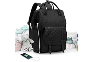 SZLX Wickeltaschen Rucksack für Mama Papa Baby Pflege Tasche Umstandswindel Baby Taschen für Jungen Mädchen Groß