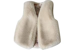 Allence Mädchen Pelzweste Kunstpelz Weste Fellweste Winter Warmer Gilet Vest Ärmellose Pelzmantel