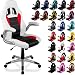 Produktbild RACEMASTER® Racing Bürostuhl "GT Series", Weiß/Schwarz/Rot , 25 Farbvarianten, Armlehnen klappbar
