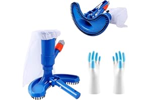 SHENGRUILI Aspirador Piscina,Aspirador De Hojas para Piscina,Aspirador de Piscina Manual,Mspiradora de Piscina con cepillon,Aspiradora de Piscina,Aspirador para Piscinas