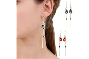 ALAPEK 2022-Peacock earrings,Tassel Earrings, Dangle Drop Earrings, Vintage Peacock Pearl Tassel Earrings, Long Tassel Dangle Drop Earrings For Women。