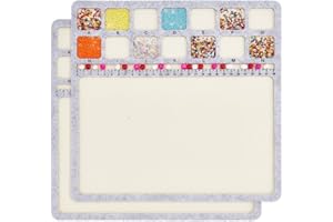 BENECREAT Square Felt Bead Design Boards, Medium Felt Beading Mat with Centimeter Alphabetic Scale Beads Tray Bead Pads for Art Crafts Jewelry Making Beading Supplies, 30x30cm
