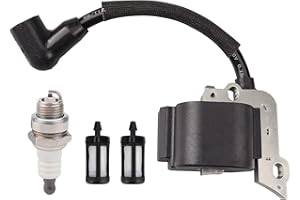 flysclean Ignition Coil with Spark Plug Compatible for Stihl BG55 BG65 BG85 BG45 BG46 BR45 SH55 SH85 075 Handheld Leaf Blower Replace 4140-400-1309 4140-400-1311 4140 400 1309 4140 400 1311