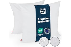 Blumtal Zestaw 2 wodoodpornych poszewek na poduszkę 40x40 cm - 80% bawełna, certyfikat OEKO-TEX, antyalergiczna powłoka na roztocza, oddychająca poszewka ochronna na poduszkę 40x40 cm - Encasing