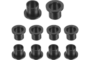 QUARKZMAN 10pz Cuscinetti Manicotto Flangiati Boccole in Plastica 8,5mm Foro x 10mm OD x 10mm Lunghezza Boccole Nylon, Nero