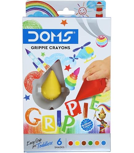 Crayon Bank Learning Mat Crayons By The Brainery – 6 Colors, Easy-Grip ...