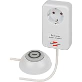 Brennenstuhl Eco Line Comfort Switch Adapter EL CSA 1 (Socket with illuminated hand/foot switch, high touch protection, 1.5 m cable)