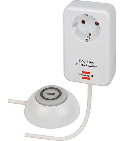 Brennenstuhl Premium-Line Comfort Switch Plus Steckdosenleiste 6-fach, 2x permanent schwarz/hellgrau, 3 Meter Kabel, mit Hand-/Fußschalter Brennenstuhl Premium-Line Comfort Switch Plus Steckdosenleiste 6-fach, 2x permanent schwarz/hellgrau, 3 Meter Kabel, mit Hand-/Fußschalter