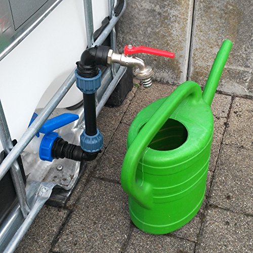 SHKV25MK34 Schwanenhals Klemmverbindung IBC-Container Zubehör-Garten-Fass-Tank-Regenwasser-Tank-Adapter-Fitting-Kanister