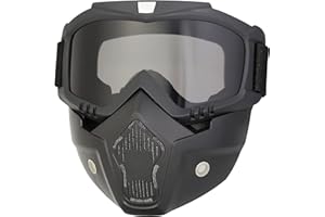 ZHILING Paintball Maske Anti Nebel CS Airsoft Schießen Halloween Cosplay Radfahren Party, ATV Goggles justierbare Winddichte Anti-Nebel Gesichtsmaske im Freien