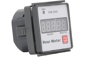 HILITAND Betriebsstundenzähler, 0 bis 999,99 Stunden Stundenanzeige, ABS-Material, digitale Stundenanzeige, AC 220 bis 240 V