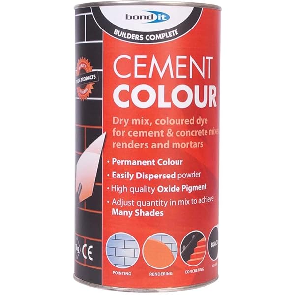 Bond It Buff Yellow 1kg Cement Colour Toner Dye Pigment A Tin Of Powdered Colouring Or Dying Pigment For Toning Cement Concrete Mortar Amazon Co Uk Garden Outdoors