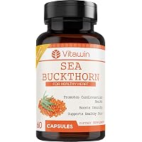 Vitawin Sea Buckthorn Capsules (Pack Of 60 Capsules); 500 mg For Healthy Heart, Immunity Power & Body Detox (1)