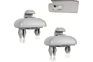 HOTMNTY Parasol Reemplazo Clip, Visera para Gancho, Clip para Visera de Coche, Clip Interior de la Visera del Coche, Clip de Gancho para Parasol de Coche, Soporte para A1 A3 S3 A4 S4 A5 S5 Q3 Q5 TT, Gris