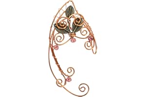 Lurrose Elf Ear Cuff Non-Piercing Fairy Ear Jewelry Metal Elf Clip-on Earring for Women Girls Cosplay and Parties (Only Right)