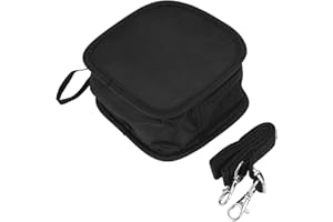 Oumij Filtertasche 25mm-95mm 9 Steckplätze Fall mit Umhängeband Nylonhülle Brieftasche Tasche Kamera Zubehör mit Schultergurt für Filter, Filterhalter, Objektivadapterring