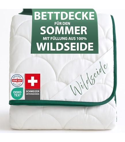 Billerbeck Organic Cosidream Schurwolldecke – Naturdecke 135x200, Superleicht & GOTS-zertifiziert